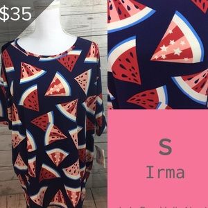 LuLaRoe Small Watermelon Americana Irma